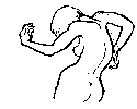 the drawing of naked moving