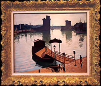 ''The harbourg of La Rochelle'' of Albert Marquet en 1920