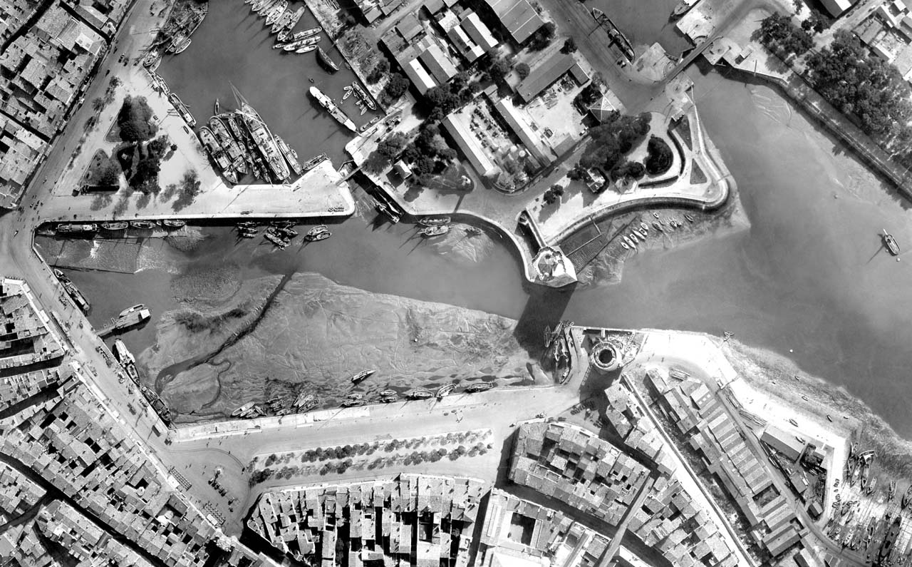 Vue a�rienne du Port de La Rochelle en 1922