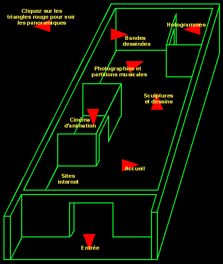 Plan der Ausstellung