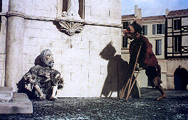 The poor people one in front of the church